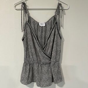 ❄️Sienna Sky Spaghetti Strap Peplum V-Neck Airy Top